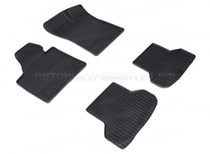 Коврики Audi A3 II 2003-2013г (8P) резиновый "Сетка" (Seintex) 00835