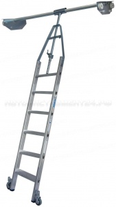 Стеллажная двухрядная лестница 6 ступ. Krause STABILO, 819413