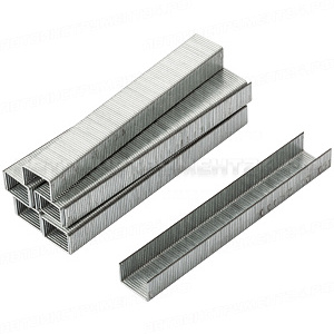 Скобы для степлера закалённые прямоугольные 11,3 мм х 0,7 мм (узкие тип 53) 8 мм, 1000 шт.