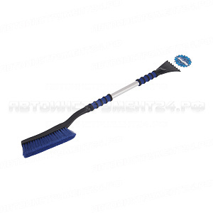 Щетка M-71063BL для снега со скребком и мягкой ручкой 88см BLUE MEGAPOWER /1/36 NEW