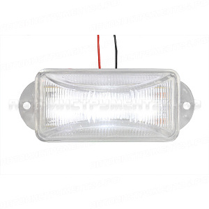 Фонарь габаритный LED 24V, белый (30x75мм, 3-светодиода)