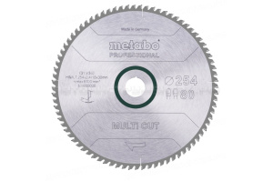 Пильный диск 254x2,4х30,80FZ/TZ,5+ TS254 Metabo