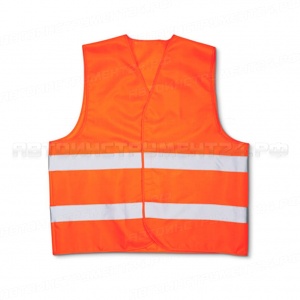 Жилет безопасности, светоотражающий оранжевый, шт