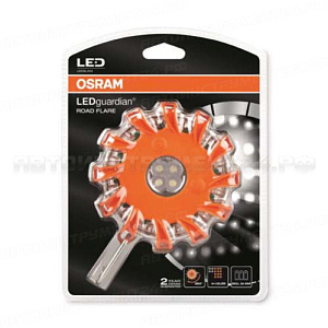 Фонарь O-LEDSL302 аварийной сигнализации на магните 4+12 LED 4.5V (оранжевый) OSRAM /1/8 NEW