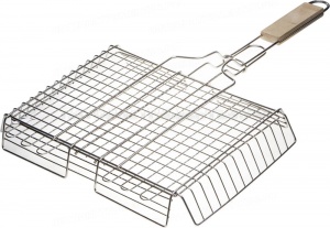 Решетка-гриль GRINDA "BARBECUE", объемная, нержавеющая сталь, 340х260мм