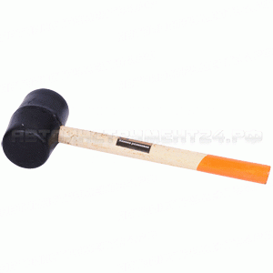 Киянка резиновая с деревянной ручкой 70 мм