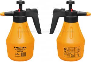 Распылитель ручной ёмкость 1,5 л, с регулируемым пластиковым соплом. UN-BG15