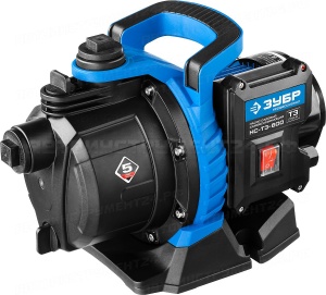 Насос ЗУБР "ПРОФЕССИОНАЛ" Т3 садовый поверхностный самовсасывающий, 600Вт, пропускная способность 55л/мин, напор 35м