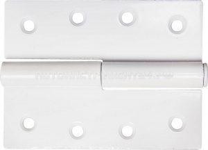 Петля дверная STAYER "MASTER" разъемная, цвет белый, левая, 100мм