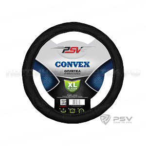 Оплётка на руль CONVEX (Черный) XL