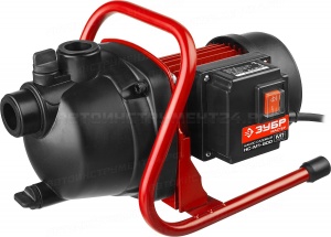 Насос ЗУБР "МАСТЕР" М1 садовый поверхностный самовсасывающий, 800Вт, пропускная способность 60л/мин, напор 40м