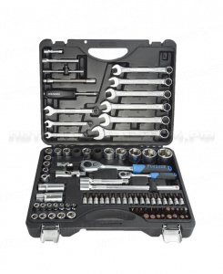 Набор инструментов 82+6 предметов 1/4"1/2"(6гр.)+(головка-бита 1/4" T40 Forsage F-4821-5 PREMIUM