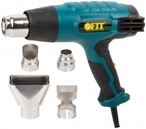 Фен Технический 2000 Вт; 60/400/600 °C; 300/500/500 л/мин; рез. накл.; коробка