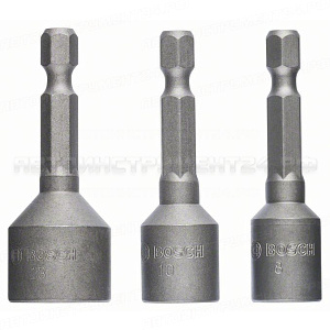 Набор 3 торцовых ключа Extra Hard магнит 8/10/13 мм х 50 мм, 2608551078