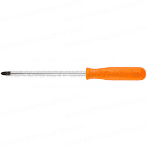 Отвертка "Эконом", CrV сталь, пластиковая оранжевая ручка 8х150 мм РН3