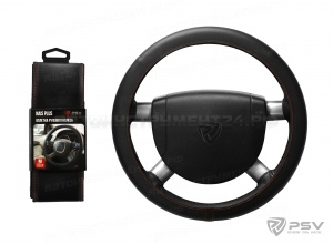 Оплётка на руль PSV NAIS PLUS (Черный/Отстрочка красная) М