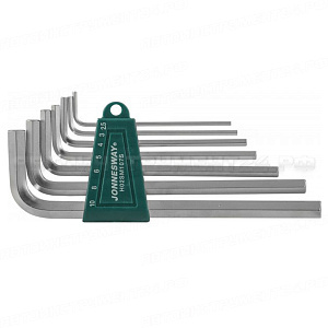 Комплект угловых шестигранников Long 2,5-10 мм, S2 материал, 7 предметов