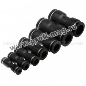 Соединитель тормозных трубок (фитинг) пластиковый / прямой / 9мм