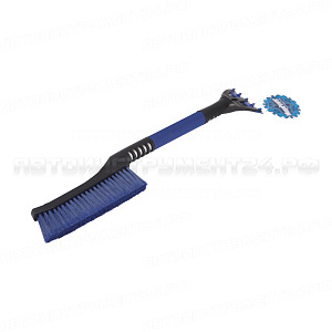 Щетка M-71020BL для снега со скребком и мягкой ручкой 61см BLUE MEGAPOWER /1/36 NEW