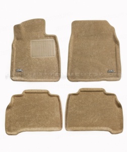 Коврики BMW 5 (F10) 2013 RWD restyling Liner 3D Lux бежевый (Sotra) ST 74-00508