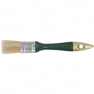 Кисть флейцевая "Гранд", натуральная светлая щетина, пластиковая ручка 1" (25 мм)