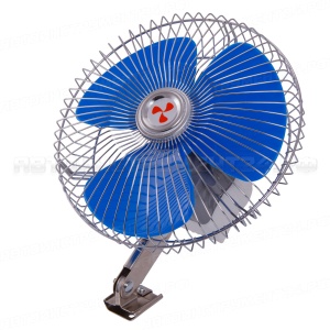 Автовентилятор 8", 12Вольт с металлической решеткой, стационарный HF-8048