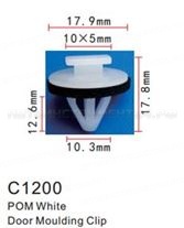 Клипса для крепления внутренней обшивки а/м Тойота пластиковая (100шт/уп.) Forsage клипса F-C1200(Toyota)