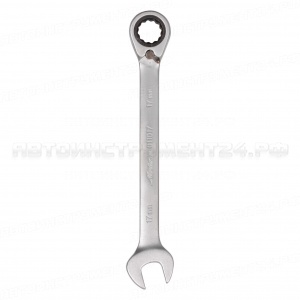 Ключ комбинированный трещоточный с переключателем 17мм AIRLINE, AT-RRS-10