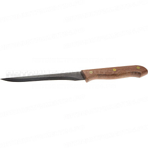 Нож LEGIONER "GERMANICA" обвалочный, с деревянной ручкой, нерж лезвие 150мм