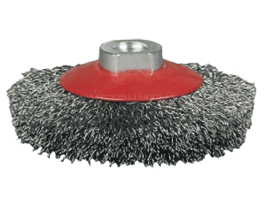 Щётка №024; 211514320 d-115 М14 вогнутая, гофрир.латун.