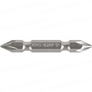Вставка (бита) торцевая 1/4";, Phillips, PH1, L = 50 мм, двусторонняя KING TONY 155001P