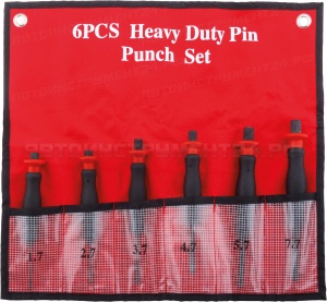 KA-4376 Набор выколоток с протектором, 6 предм.