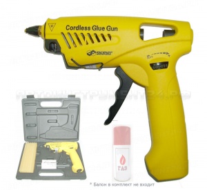 Пистолет клеевой газовый в кейсе HG872BK 26941