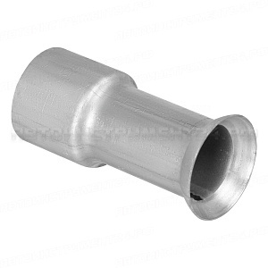 Соединитель труб глушителя - переходник d=55мм/R30/d=56мм L=120 (нержавеющая алюминизированная сталь) TRIALLI, EMP 553056