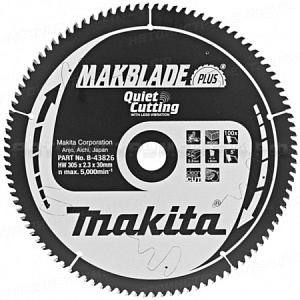 Диск пильный для дерева Makblade-Plus, HW, 305x2.3x30 мм, 100T, 5G, ATB Makita B-43826