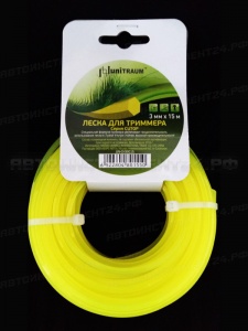 Леска для триммера шестигранная 3.00mm x 15m (Cutop) UN-CH30C15