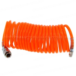 Шланг гибкий спиральный с быстросъёмом 5 метров D=5x8мм 1/4"