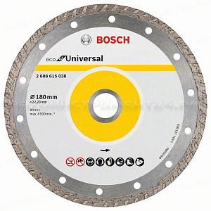 Алмазный диск ECO Univ.Turbo 180-22,23, 2608615038