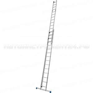 Двухсекционная лестница с тросом Krause STABILO 2х15, 133847