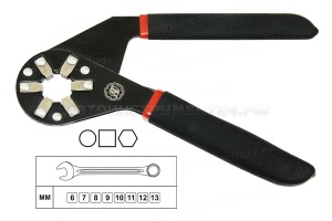 Ключ гаечный 6" универсальный зажимной (6-13мм "Bionic Wrench")