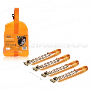 Цепи (браслеты) противоскольжения для кросс-ов (колёса 205-225 мм), усиленные, к-т 4 шт. AIRLINE, ACB-C-03