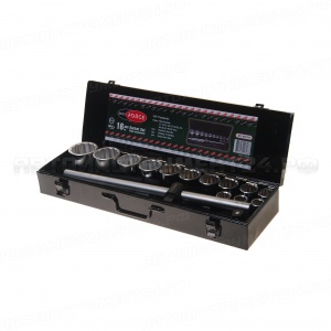 Набор инструмента RF-6161-9: 3/4"DR 12-гранный 16пр. (метал. кейс) ROCKFORCE /1/3