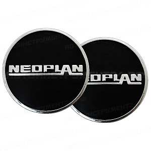 Эмблема на колпак колеса, пластиковая "NEOPLAN" (комплект 2шт.)