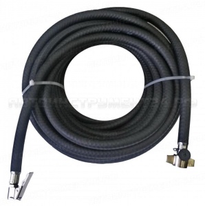 Шланг подкачки колес с наконечником "прищепка" 12м 20 атм (9 шт уп)(Россия)