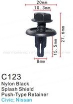 Клипса для крепления внутренней обшивки а/м Ниссан пластиковая (100шт/уп.) Forsage клипса F-C123(Nissan)