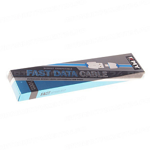 Кабель MY-4412BL силиконовый плоский micro-USB (1м) голубой EMY /1 OLD