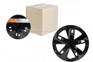 Колпаки колесные 16" "Супер Астра", черный глянец, карбон, компл. 2шт. AIRLINE, AWCC-16-04