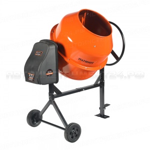 Бетоносмеситель PATRIOT BM 228C, 850 Вт, 220 кг готовой смеси, венец - чугун, 577300228