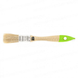 Кисть плоская 20 мм, натуральная щетина, деревянная ручка. СИБРТЕХ