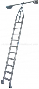 Стеллажная двухрядная лестница 10 ступ. Krause STABILO, 819451